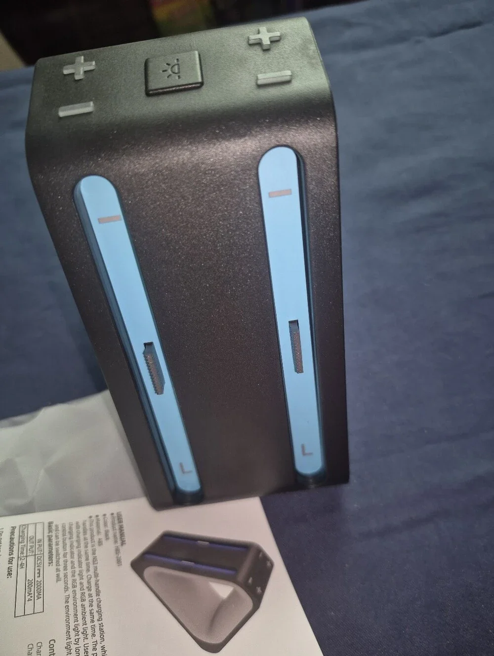 Charging Dock Station with RGB Accent - Black